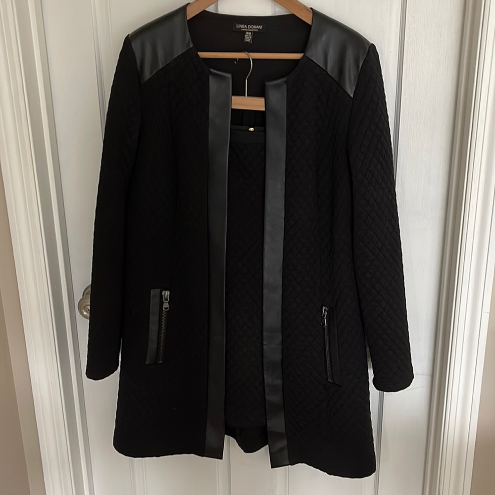 3-piece Linea Domani black suit set in size medium